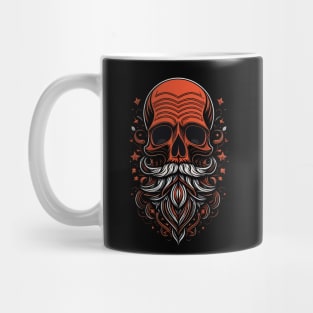 Red Skull Beard Kraken Mug